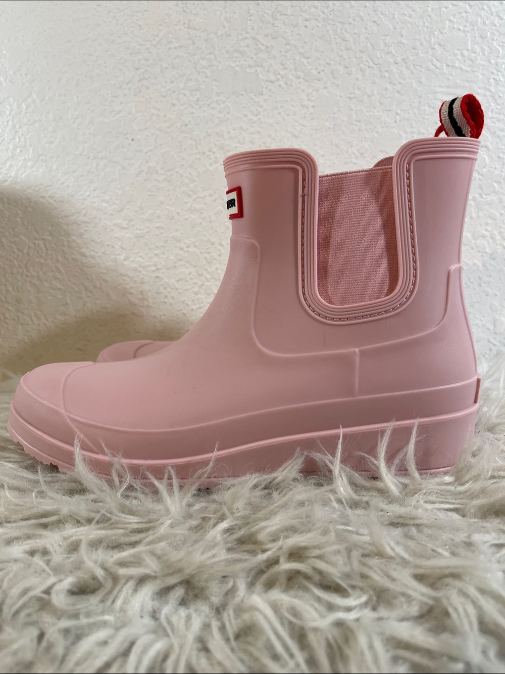 HUNTER Women's Tabitha Waterproof Rain Boot Light Pink Size 10 New - Picture 6 of 11